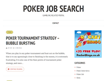 Tablet Screenshot of pokerjobsearch.com